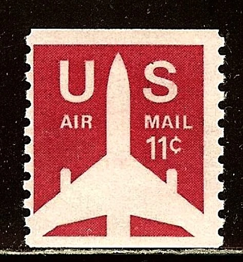 Very Nice US Year of 1971 Mint Air Mail Coil Stamp SCOTT# C82 (MNH) - Image 1 of 1