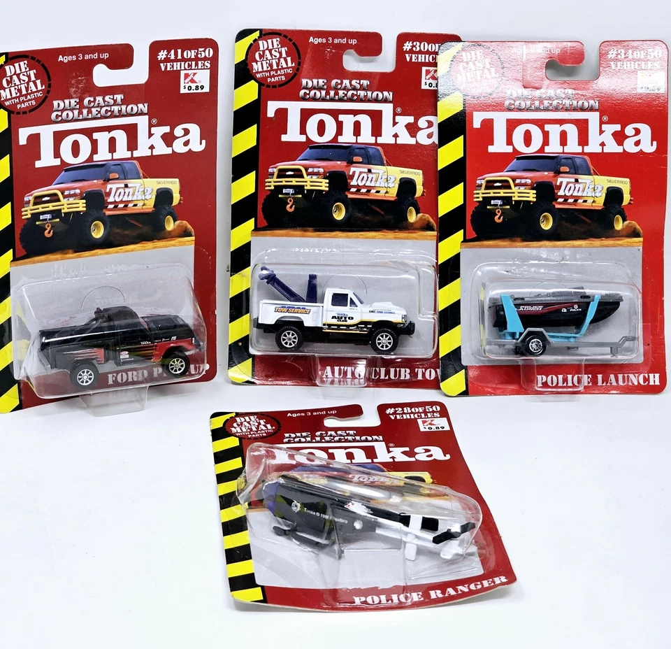 Camión de remolque y camión Ford Tonka 1999 colección diecast vehículos de policía/rescate nuevo Foto 1 de 4