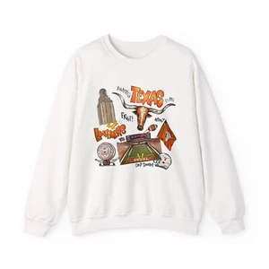 Texas Longhorn Sweatshirt - Unisex Heavy Blend™ Crewneck - Picture 1 of 41