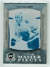07-08 UD Upper Deck The Cup  Mathieu Roy  1/1  Printing Plate  Rookie