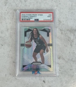 2020 WNBA Hyper Prizm Sabrina Ionescu #89 PSA 9 Rookie RC New York Liberty Ducks - Picture 1 of 2