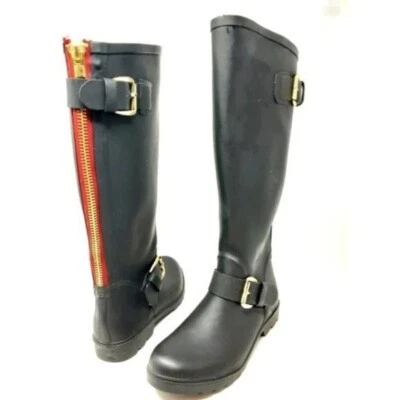 Botas de lluvia Steve Madden Tsunami negras 8 Foto 1 de 4