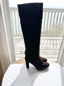 Stuart Weitzman Timber braune lässige Scrunch hohe Plateaustiefel Größe 8,5M - Bild 1 von 14