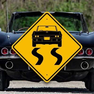 Corvette C2 Convertible - Stingray - Customizable Tire Burnout Sign -Automobilia - Picture 1 of 8