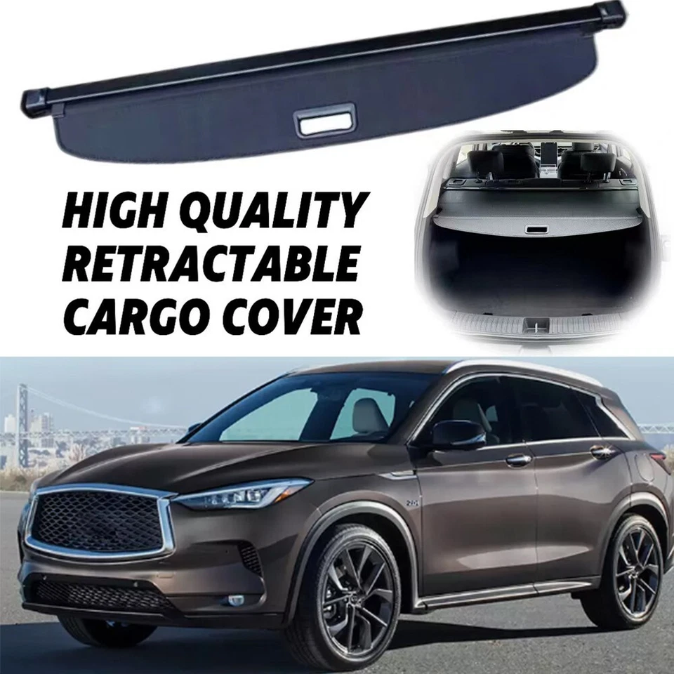 Fits For  INFINITI QX50 2014-2017 Rear Trunk Shade Retractable Cargo Cover - Изображение 1 из 4