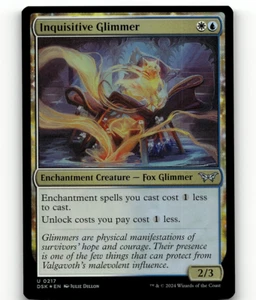 FOIL - MTG Inquisitive Glimmer #217 - Duskmourn: House of Horror - Picture 1 of 1