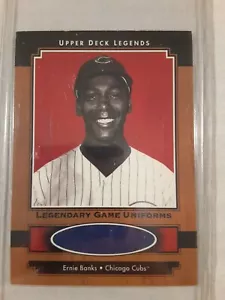 Ernie Banks- 2001: Upper Deck, Legends. Legendary Game Worn Uniform card  - Picture 1 of 4