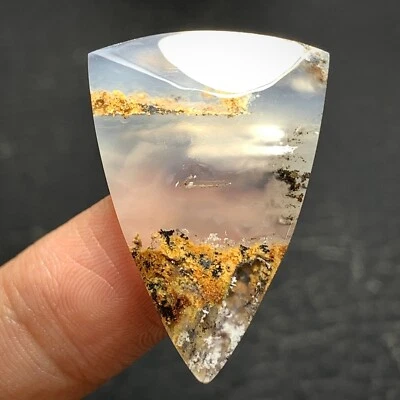 Cabujón Ágata Sagenita 31x22x6,5mm Alta Calidad 29 ct Foto 1 de 4