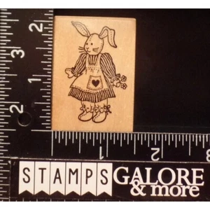 Estampillas de goma PSX D-572 ARTE POPULAR CHICA DE CAMPO MUÑECA CONEJITO DE PASCUA #T37 - Imagen 1 de 2