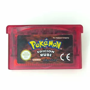 Pokemon RUBY Version ESP (EDICION RUBI) Nintendo Game Boy Advance, Authentic - Picture 1 of 3