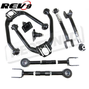 Black Adjustable Front+Rear Upper Camber + Traction Arm Kit For Nissan 350Z Z33 - Bild 1 von 6