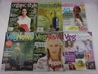 Lot of 6 Organic Style, Natural Health, VegNews Magazines