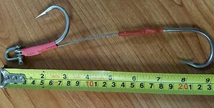 Stainless Steel 9/0 Double Hook Rig for Big Game fishing - Picture 1 of 6