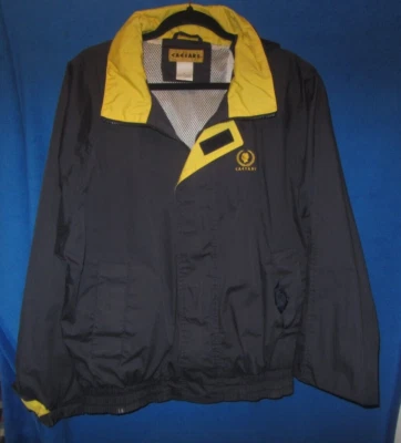 vtg Caesars Palace Logo bordado con capucha/chaqueta de lluvia/golf ventilada con capucha y ventilación talla L Foto 1 de 4