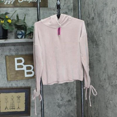 Material Girl Active Juniors Mujer Con cordones Terciopelo Sudadera con Capucha Rosa Brillante M Foto 1 de 4