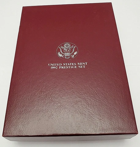 1992 PRESTIGE SET BOX ONLY  **NO COINS!!** Cover