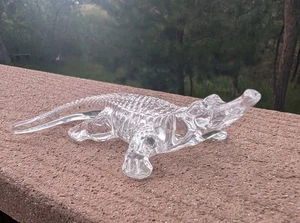 RARE Waterford 5in Alligator or Crocodile Crystal Figurine Retired Signed - Picture 1 of 12