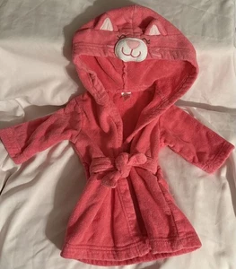 Carter’s Kleinkind Baby Mädchen’ Kapuze rosa Katze Bademantel 0-9 m, bis zu 20,5 Pfund - Bild 1 von 5