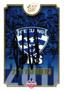 Signed 2011 Geelong Cats AFL Premiers Select Series Card - Chris Scott - Picture 1 of 3