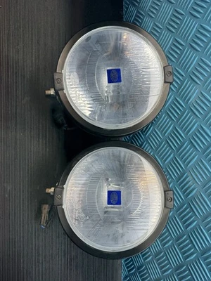 Pair Genuine Hella Spot Lights Mk1 Mk2 Escort Rally Car Road - Image 1 of 4