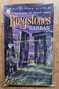 RINGSTONES SARBAN 1961 BALLANTINE #498K 1ST PAPERBACK ED CLASSIC HORROR - Bild 1 von 6