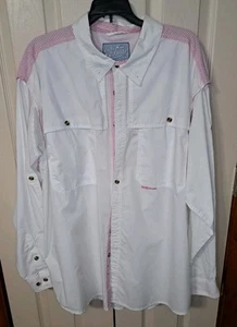 Lady Drake Angelshirt Langarm weiß mit rosa Akzenten XL Boyfriend Schnitt - Bild 1 von 8