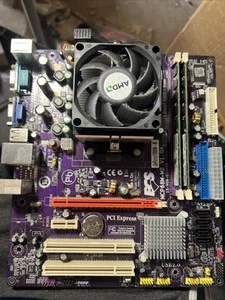 ECS QGeForce7050M-M AM2+ Purple Motherboard - Picture 1 of 6