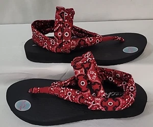 Skechers with Yoga Mat bequeme Damen-Riemenslipper Größe: 9 - Bild 1 von 6