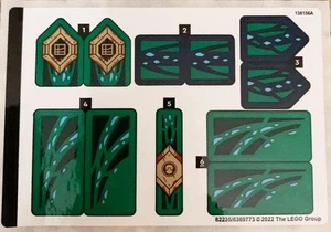 LEGO STICKER SHEET ONLY 71766 LLOYD'S LEGENDARY DRAGON from set New & Genuine - Picture 1 of 1