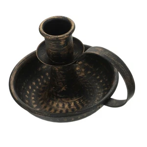  Rustic Wrought Iron Candle Holder Candlestick Holders Candlelight Stand for - Picture 1 of 9