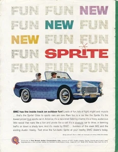 Zeitschriftenanzeige - 1961 - British Motor Corp. - Austin Healey Sprite - (#2) - Bild 1 von 1