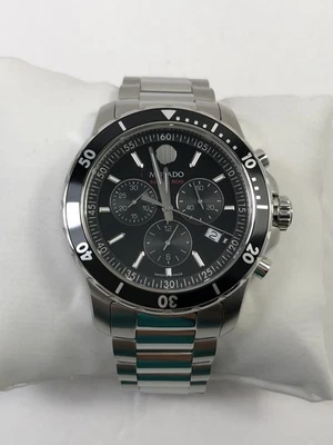 Movado Series 800 Chronograph SWISS Quartz Stainless Steel Men's Watch 2600142 - image 1 of 4