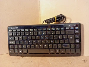 Perixx PERIBOARD-407 Wired Mini Membrane Keyboard, Black - Picture 1 of 10