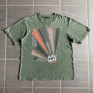 Vintage Billabong Green Surf Graphic T-Shirt 100% Cotton 2000s Skate Tee Size L - Foto 1 di 12