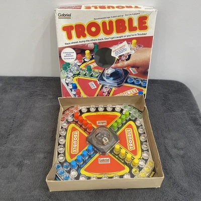 VINTAGE Trouble Pop-O-Matic Game COMPLETE Gabriel 1977, 7310, Kids Classic - Image 1 of 4