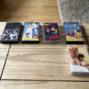 5 X ROLLING STONES/ Mick Jagger Cassette Albums ☆Joblot/Bundle ~ All Pictured☆ - Picture 1 of 5