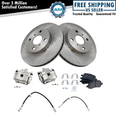 Kit de pastillas de freno delanteras y rotor para Chevrolet Prizm Toyota Corolla 1998-2002 Foto 1 de 4