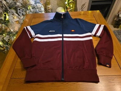 Sudadera estilo vintage Ellesse fanático del fútbol con cremallera talla M Foto 1 de 4