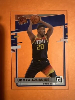 Udoka Azubuike 2020-21 Clearly Donruss Rated Rookie #69 Rookie Card RC Jazz - Image 1 of 2