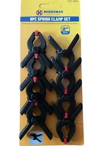 8 pc 2 “Spring Clamps Nylon Plastic Quick Grips - Picture 1 of 1