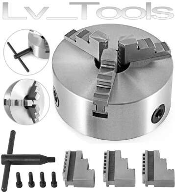 MANDRINO AUTOCENTRANTE TORNIO GRIFFE 3+3Ø100mm GANASCE PRECISIONE