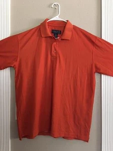 EUC Men's Shirt Rockport Size L Short Sleeve Polo 100% Polyester - Picture 1 of 4