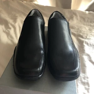 Vintage Kenneth Cole Come Fly With Me Black Leather Dress Casual Shoes Men's 8.5 - Picture 1 of 7