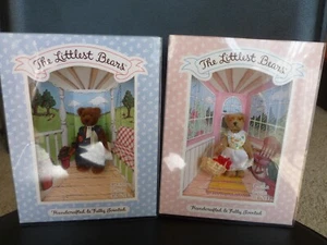 Lot of 2 Gund The Littlest Bears Jointed Teddy Bears Grandfather & Grandmother - Bild 1 von 9