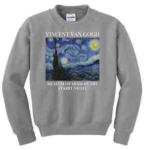Vincent Van Gogh The Starry Night Unisex    Unisex Clothing   Painting T Sweatsh