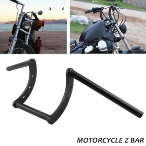7/8''  Handlebar Motorcycle Drag Z Bar Ape Hanger Universal For Harley Honda - Picture 1 of 9