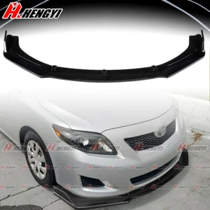 For Toyota Corolla 2008-2013 Front Splitter Bumper Lip Chin Spoiler Gloss Black - Picture 1 of 7