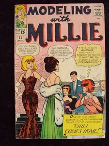 MODELING WITH MILLE #35 1964 MARVEL COMICS SILVER AGE ROMANCE - Picture 1 of 2