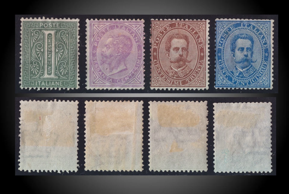 1863 1869 ITALY LOT MINT NO GUM SCT. 24 32 48 49 MI. 21 23 40A 41A KING HUMBERT - Image 1 of 1