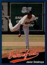 1991 Bakersfield Dodgers Cal League #18 Javier DeLaHoya